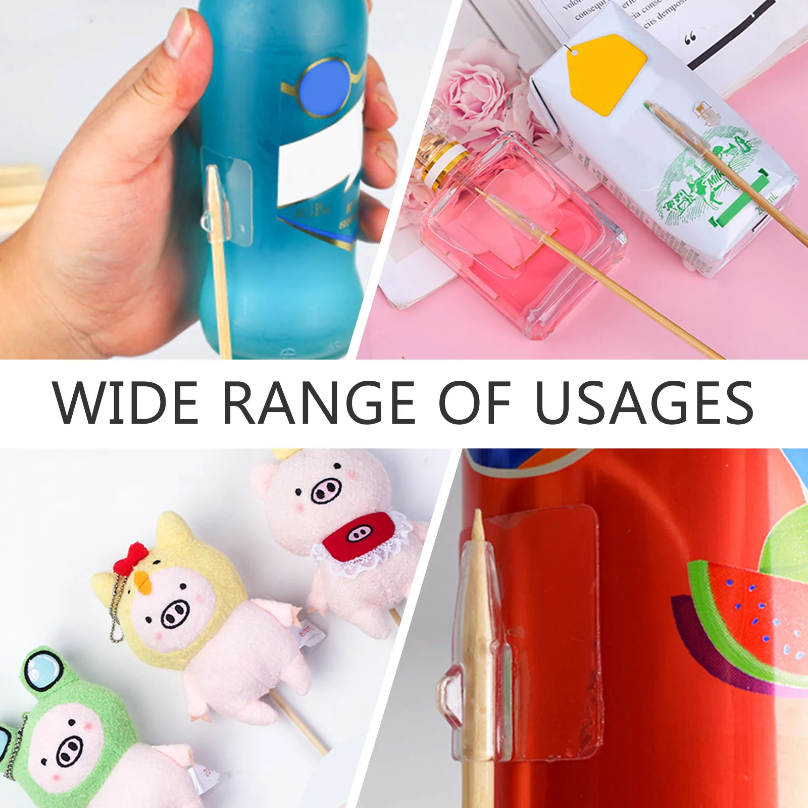 50 قطعة من ملصقات التعبئة والتغليف DIY آمنة وطويلة الأمد ومدمجة وسهلة التخزين وملصقات تثبيت باقة الزهور المحمولة #6