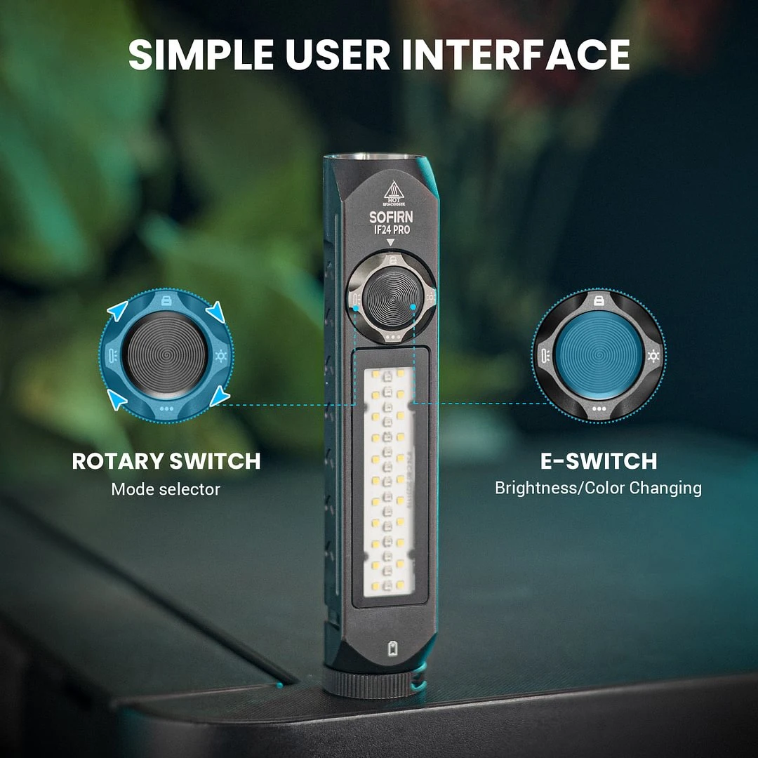 Sofirn IF24 Pro Linterna recargable magnética con luz inundación - imagen 4