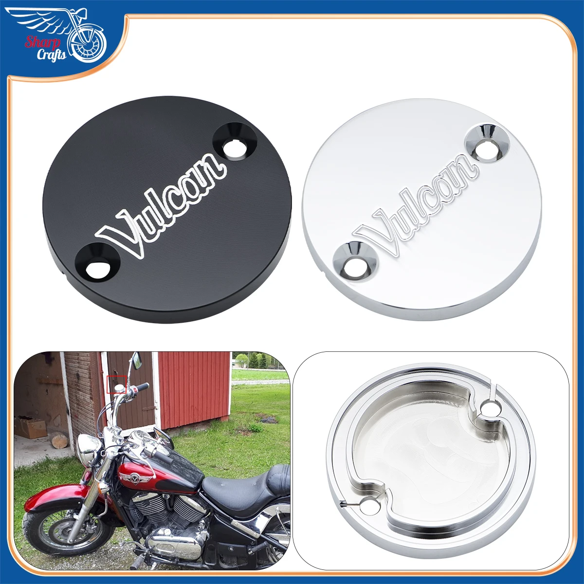 Motorcycle Accessories Front Brake Master Cylinder Reservoir Cover Cap Protector For Kawasaki Vulcan VN1500 VN 500 750 800 1500