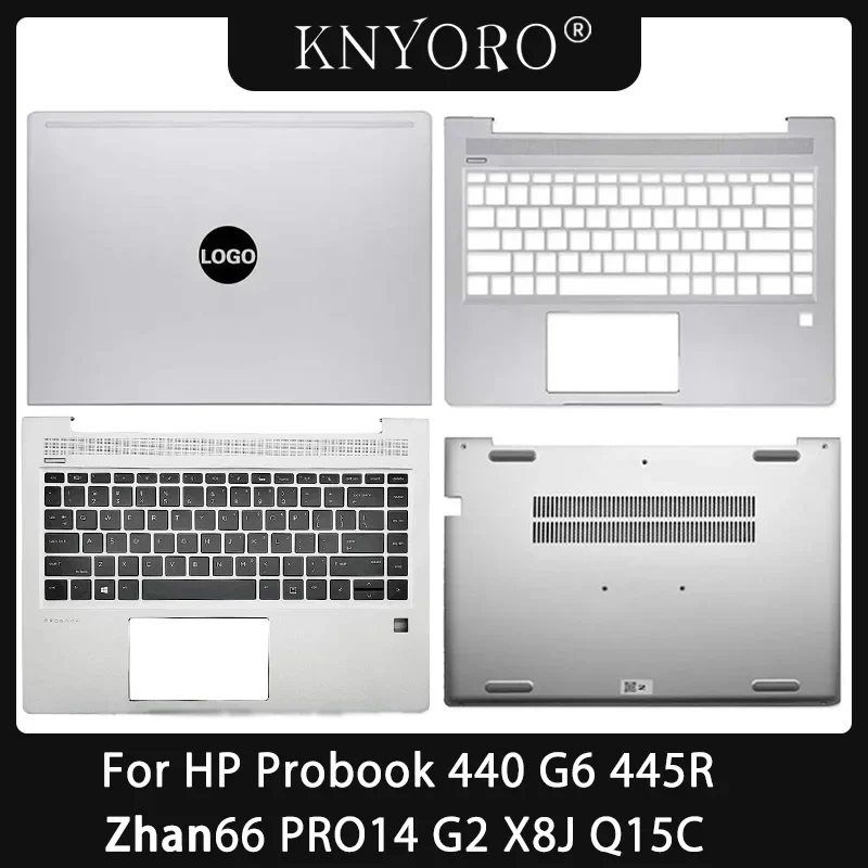 

New For HP Probook 440 445 G6 445R Zhan66 PRO14 G2 X8J Q15C Laptop LCD Back Cover Palmrest Top Keyboard Bottom Case Replacement