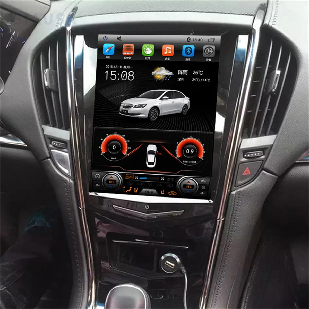 Android13 per Cadillac Escalade ATS XTS SRX CTS ATSL Tesla Radio Style Screen Car GPS Navigation Head Unit lettore multimediale