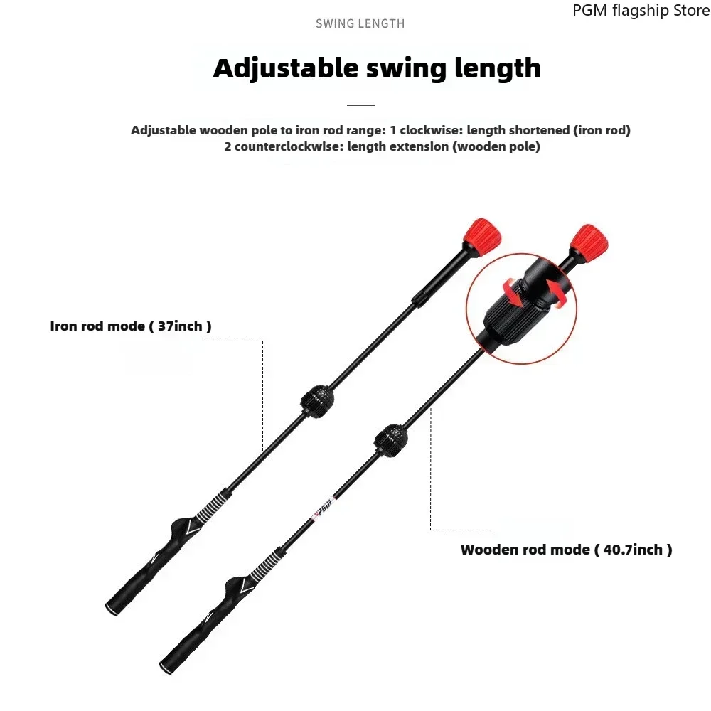 Palo oscilante con sonido de Golf PGM, ajustable a 6 niveles, calentamiento de prejuego, dispositivo de entrenamiento de columpio, suministros para