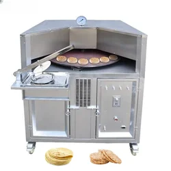 Commercial rotating flat naan bake making electric gas tandoor lebanese chapati arabic roti pita bread oven other snack machines