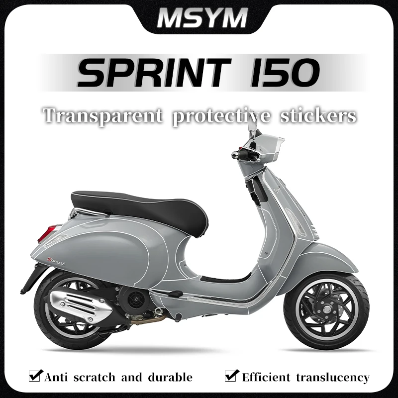 For Vespa SPRINT 150 Sprint 150 sprint 150 Transparent protective film on paint surface invisible car cover film modification