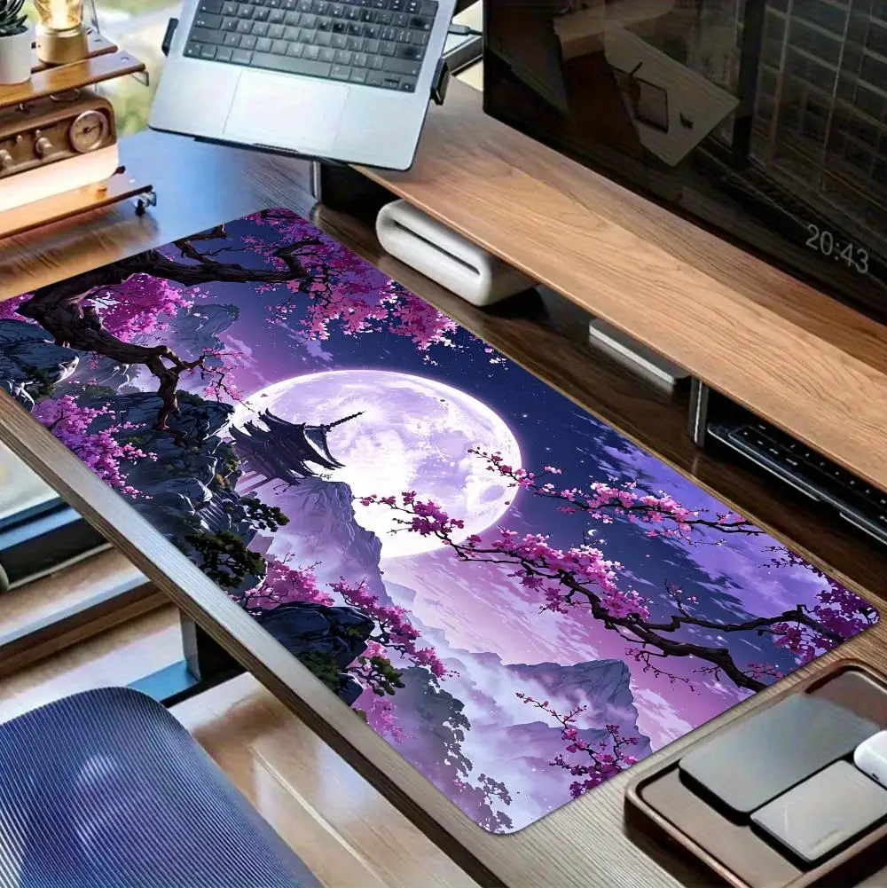 Starry Sky Moon Large Mouse Pad XXL Laptop Rubber Non-Slip Esports Office Desk Mat Game Player Mousepad PC Desktop Accessories