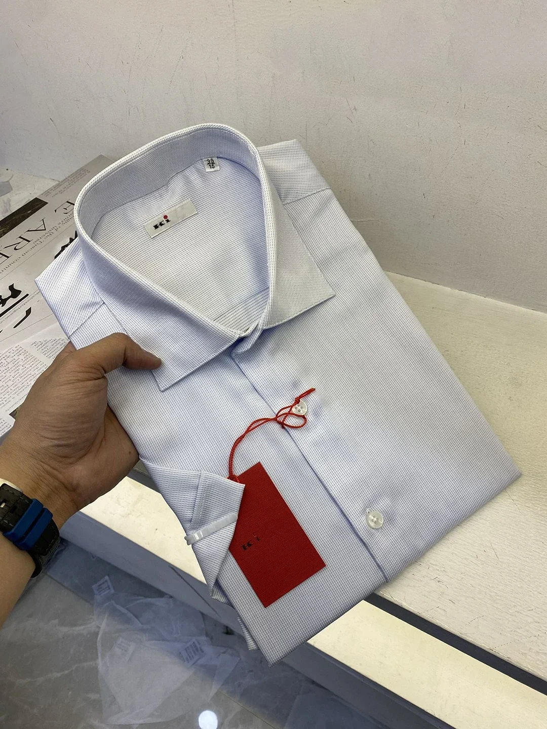 BLIYO Shirt Cotton Men 2024 new Solid color Business Casual High-quality Short sleeved shirt Old Money size S-XXL Simplicity