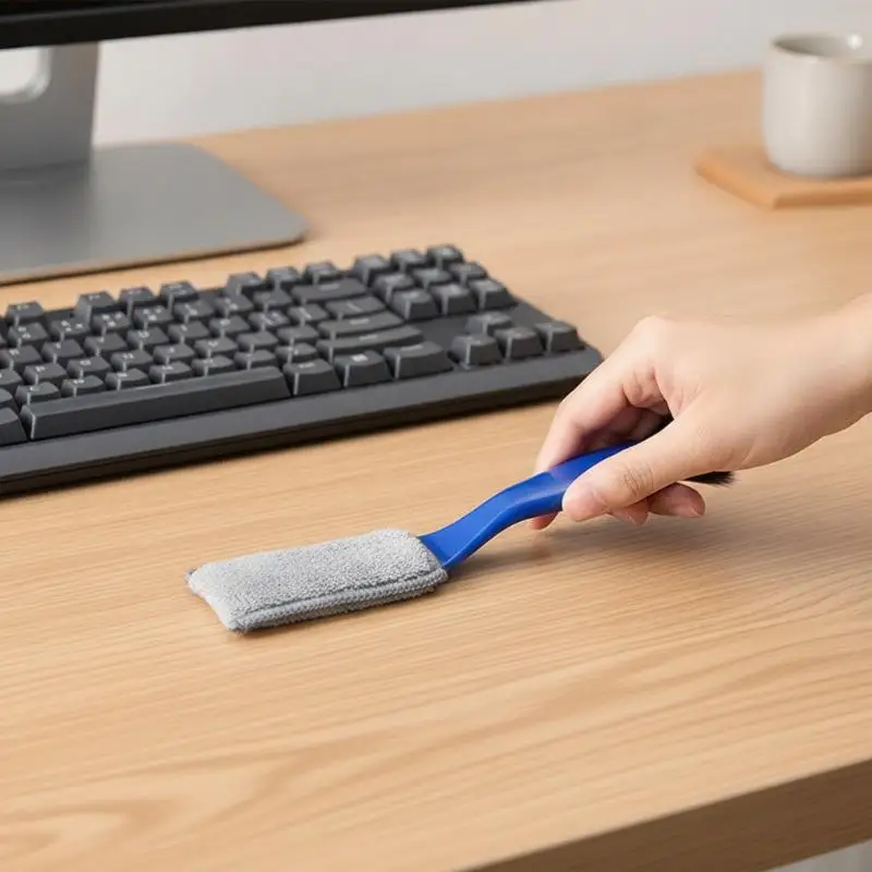 Car Interior Cleaning Brush Double Head Portable Dust Remover Tool for AC Outlet Dashboard Auto Maintenance