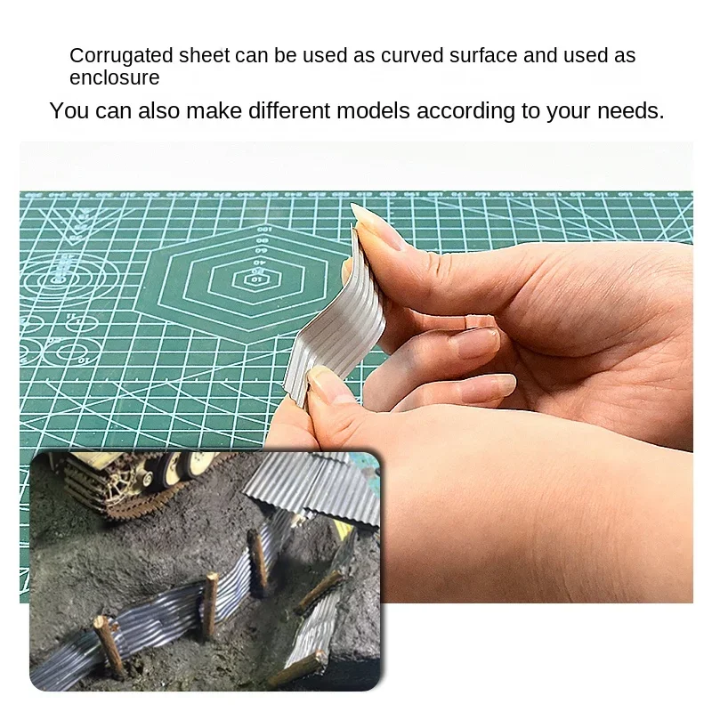 Handmade Corrugated Aluminum Sheet Building Sand Table DIY Material Factory Tile