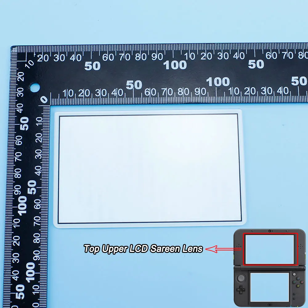 1Set For New 3DS XL/LL Original  Replacement mid frame screen Shell Housing top with Glass Screen Lens and Touch Stylus Pen Kits