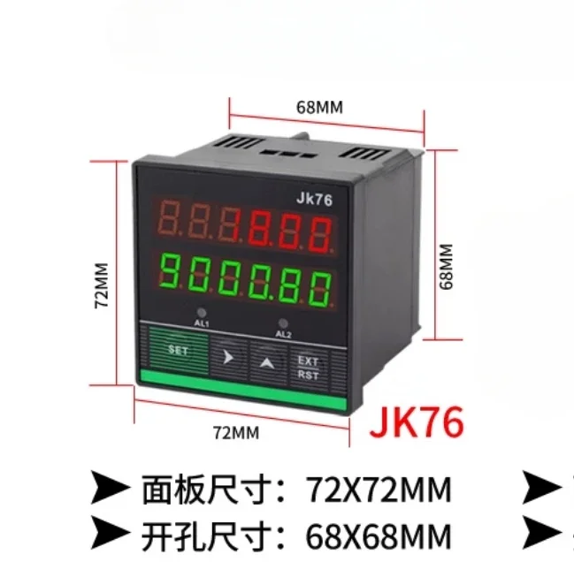 Metre Counter JK76 High Precision Roller Electronic Digital Display Edge Banding Machine, Counter, Encoder Controller