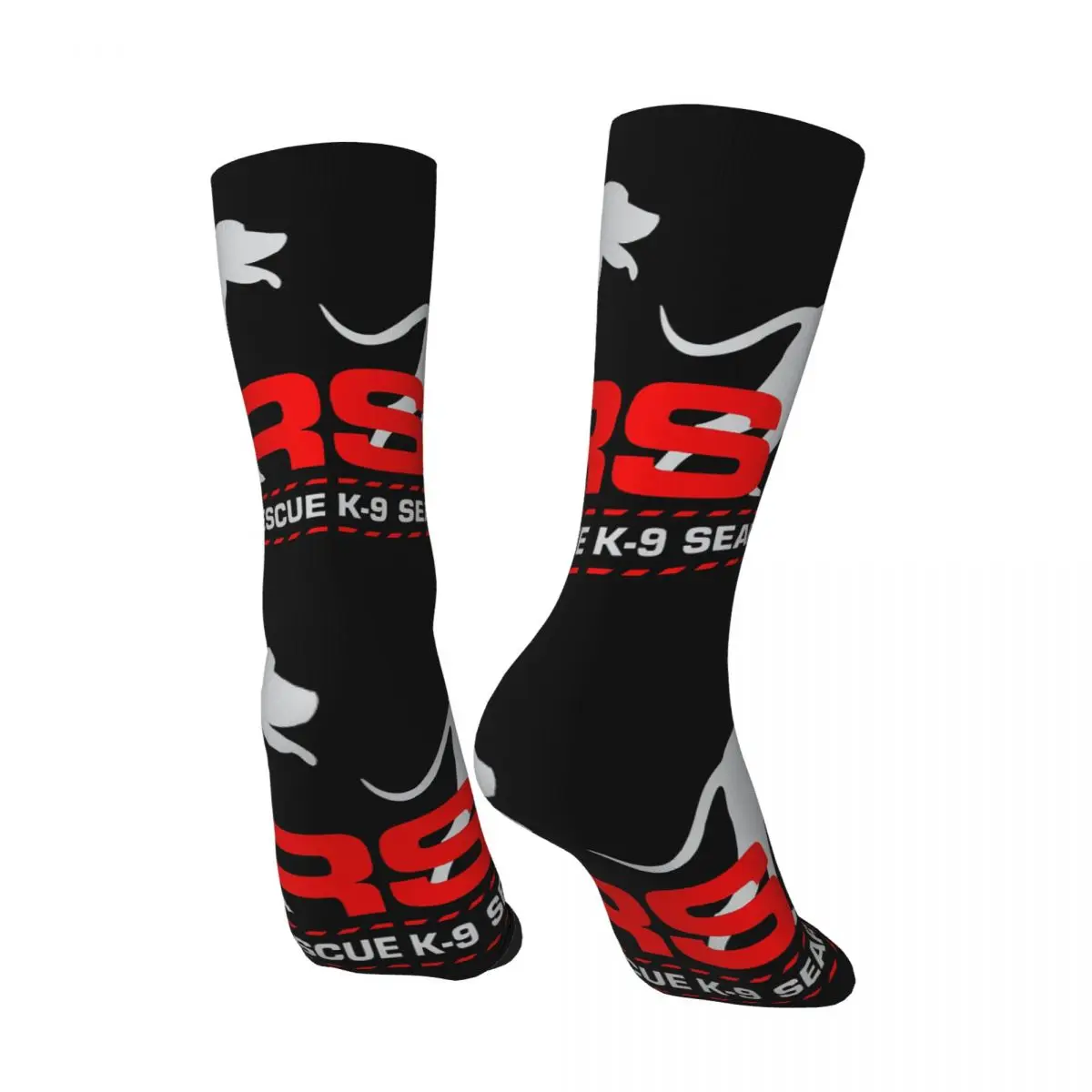 Men's Socks K-9 Search And Rescue - SAR Vintage Harajuku Divine And Brave Police Dog Hip Hop Novelty Seamless Crew Crazy Sock