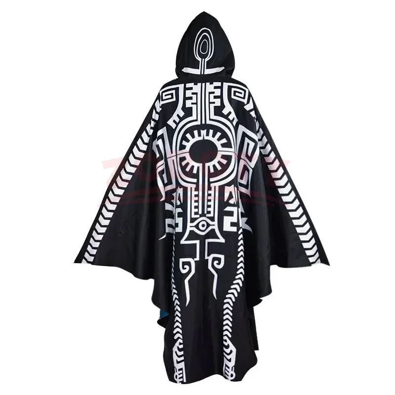 Adult Ladies Game Midna Cosplay Outfit Classic Princess Cloak Skirt Jumpsuit Live Fantasy Stage Roleplay Costume Cloak - view 4