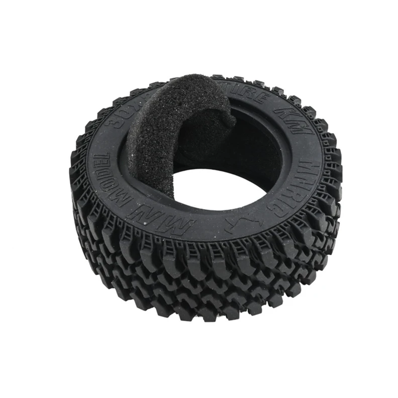 CYGJ-For MN86S MN86KS MN86 MN86K MN G500 4Pcs Metal Wheel Tires With Snow Chain Tyre Sponge 1/12 RC Car Upgrade Parts,Black