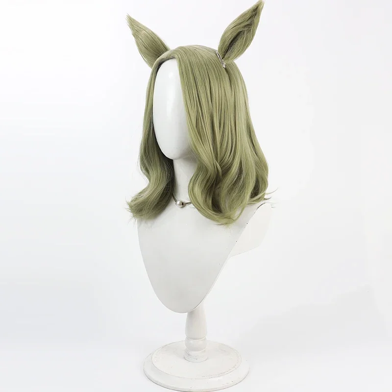 Peruka, uszy i ogon Uma Musume Pretty Derby Air Groove do cosplayu, rekwizyt na Halloween, syntetyczne włosy, włókno odporne na ciepło