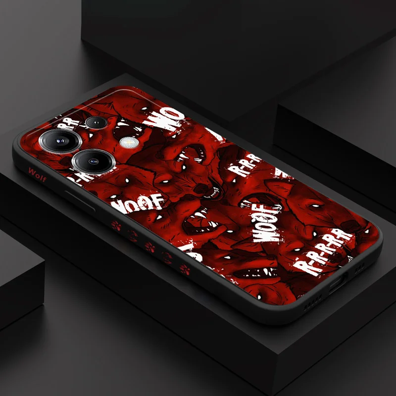 

Ferocious Wolf Phone Case For Xiaomi Poco F7 X7 X6 F6 M6 M5 M5S F5 X5 F4 X4 M4 F3 M3 X3 Pro 4G 5G GT Silicone Cover