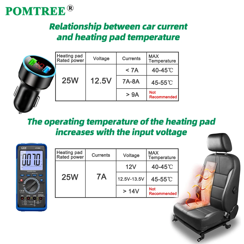 Build-in Car Seat Heater Kit Fit 2 Seats Universal Alloy Wire/Carbon Fiber Heating Pad H/L--level Control Switch For Toyota RVA4