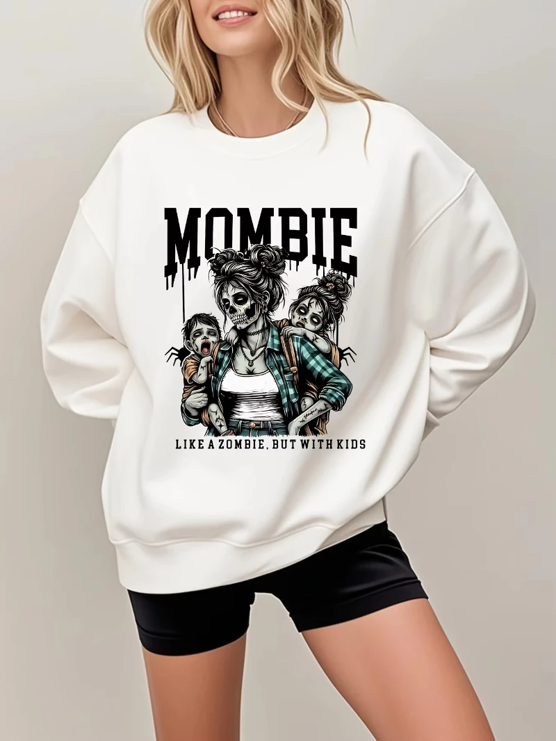 

Women's Skeleton Figure Pure Sweatshirt Hooded Sweatshirt Fashion Casual Pants Unique Print Plus Size Streetwear Hip-Hop Style