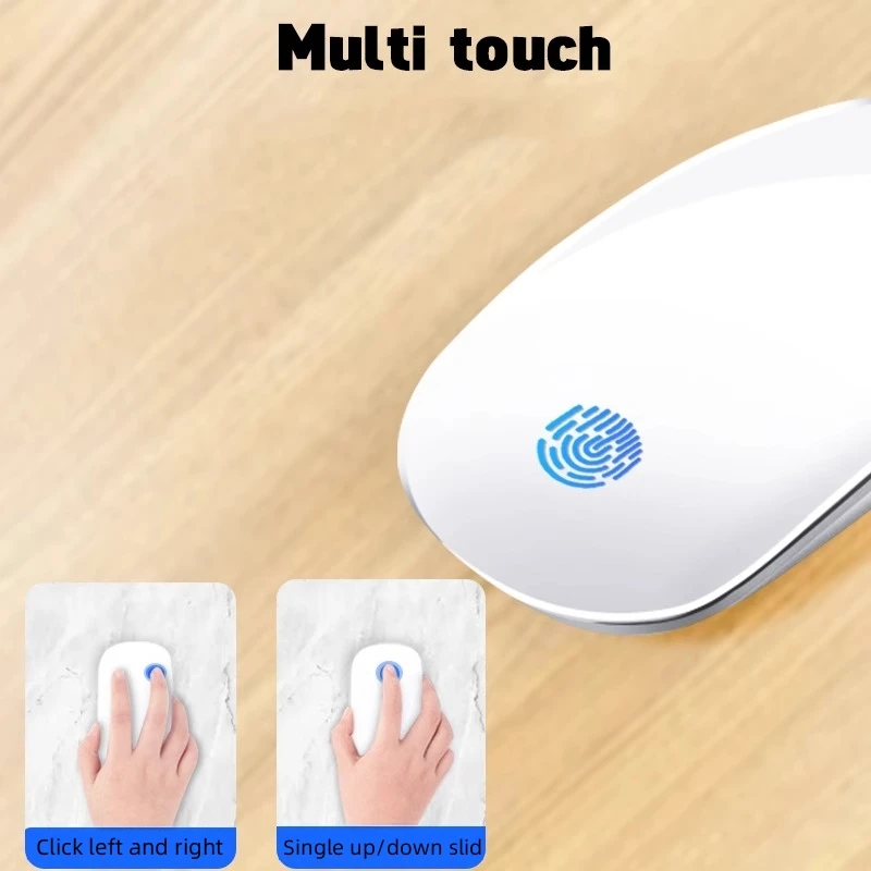 Imagem -05 - Ifacemall-wireless Bluetooth Magic Mute Mouse para Iphone Laptop Tablet Ipad Desktop Universal 2-geração Recarregável Portátil