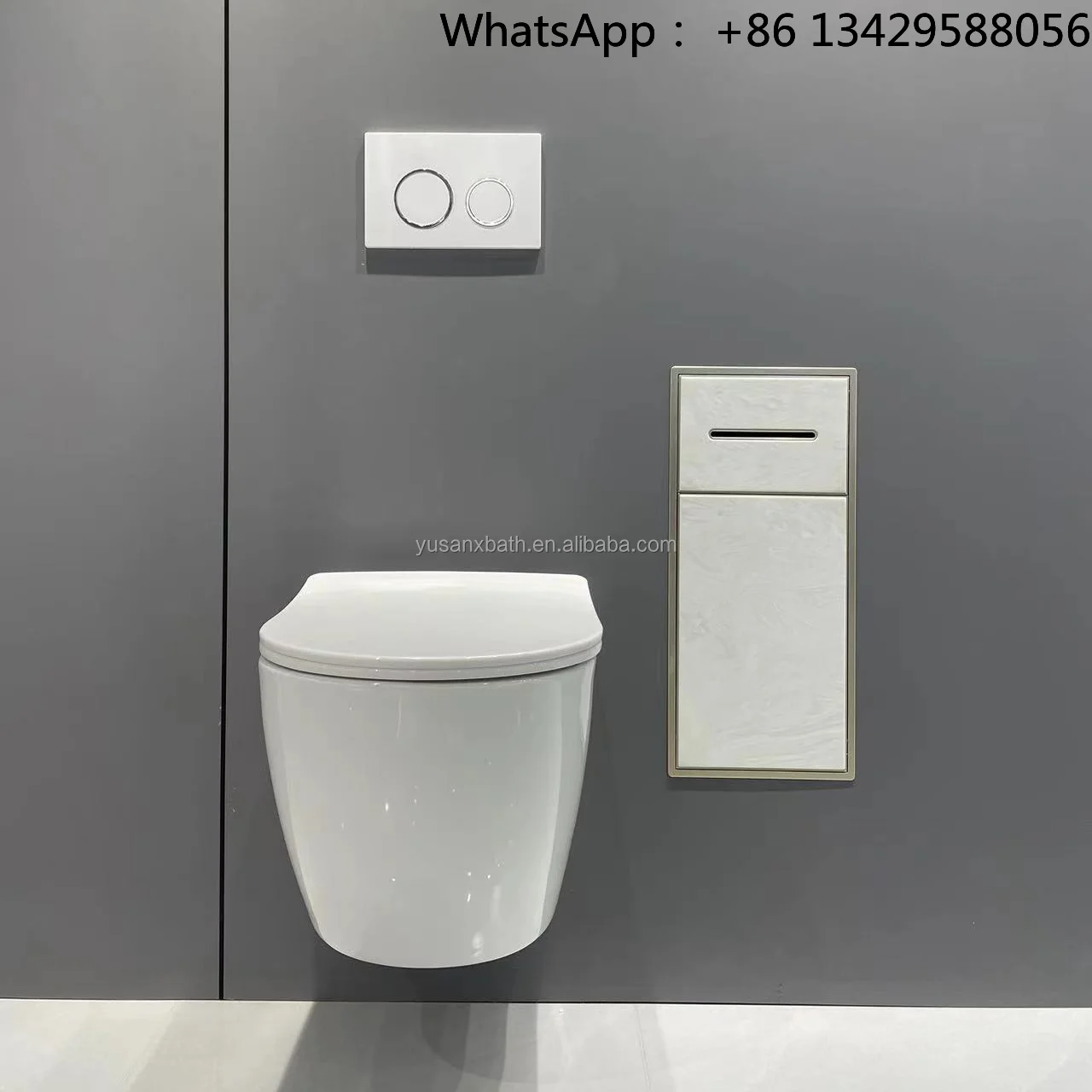 Dupont Stone Aluminum 304 Stainless Steel Rubbish Bin Toilet Paper Holder Tissue Dispenser Storage Recessed Niche