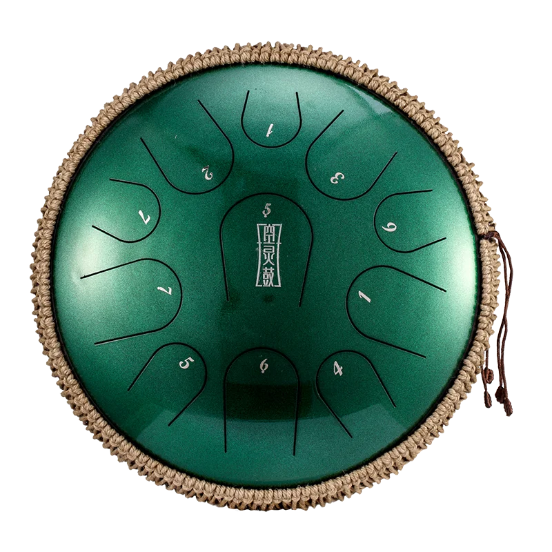 

Handwork Hand Pan Steel Tongue Drum free gift percussion instrument 14'' 11 notes