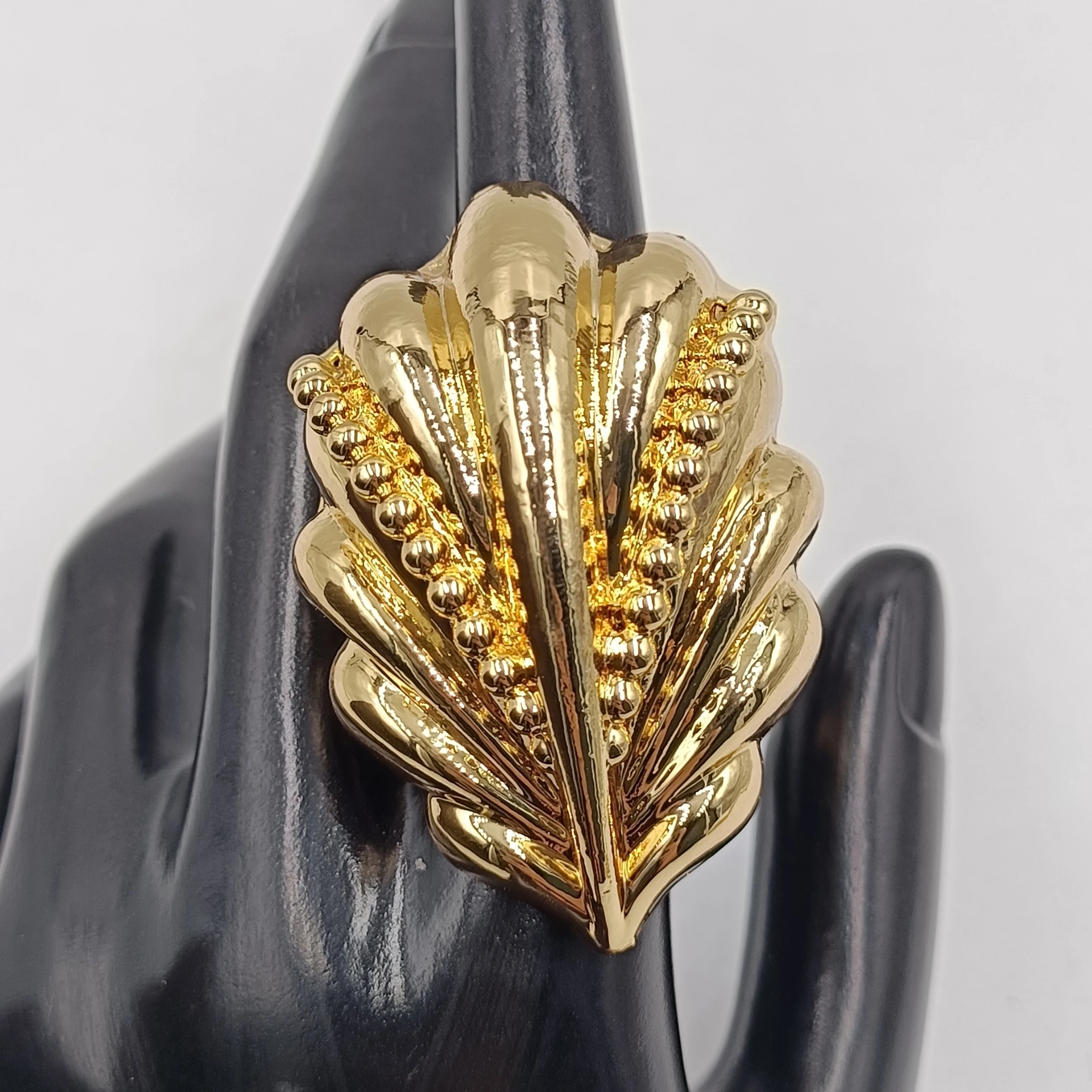 Mutige Ringe, vergoldet, Schmuck für Damen, modisch, Blatt, Blume, Schmetterling, Ringe, Accessoires, Fingerdekoration, afrikanisches Party-Outfit