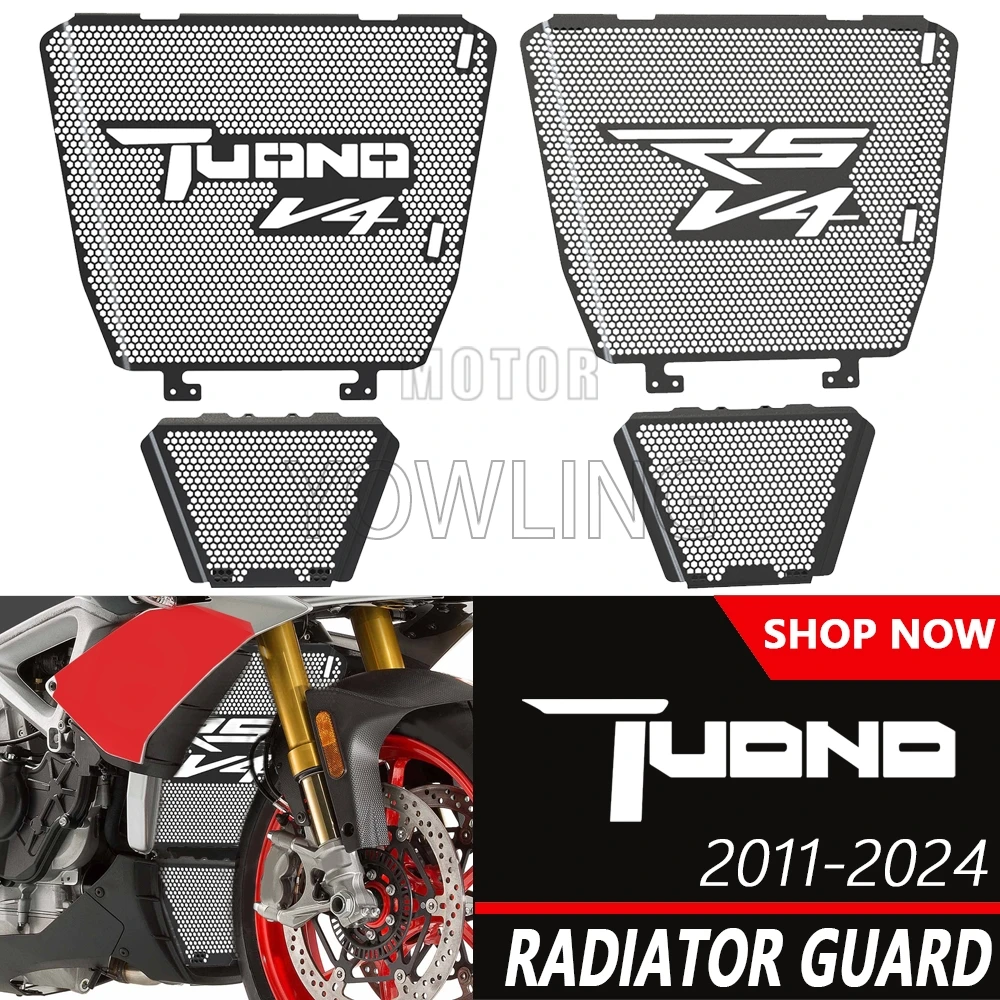 For Aprilia TuonoV4 1000 R /APRC RF Tuono V4 1100 RR Factory Motorcycle Radiator Grille Guard Oil Cooler Guard Cover Protection