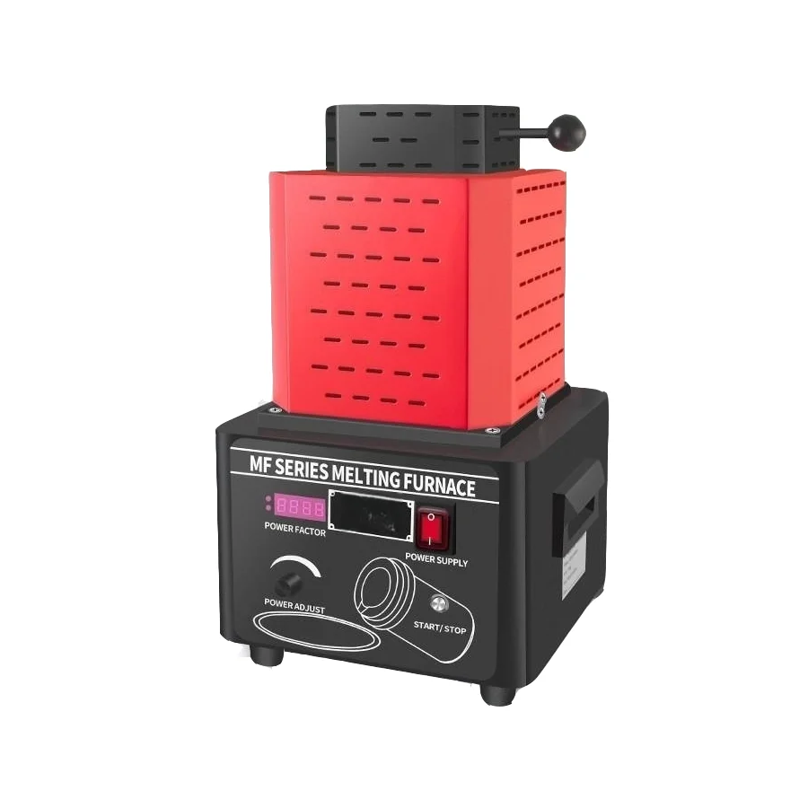 1600℃ MediumFrequency Gold Melting Furnace, Fast Melt Copper Silver Aluminum Iron Stainless Steel, WaterCooling Crucible Furnace
