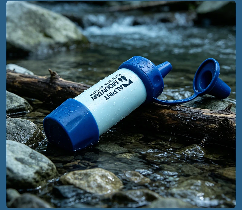 Persönlicher Wasserfilter für Wandern, Camping, Reisen und Notfallvorsorge Überlebens-Wasserfiltrationsstrohhalme Leichtgewichtig Tragbar – Detail 33