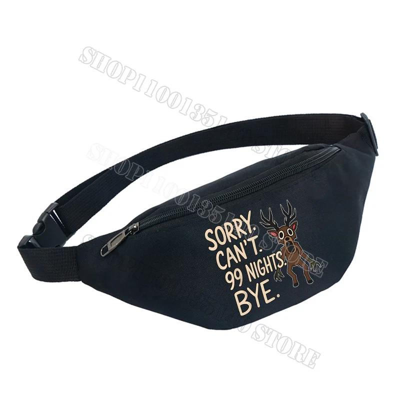 99 ليال في الغابات الخصر حقيبة الرجال الفتيان مقاوم للماء أكياس الصدر الرعب الغزلان الرياضة السفر المحمولة حقيبة جيب حزمة حقيبة كروسبودي