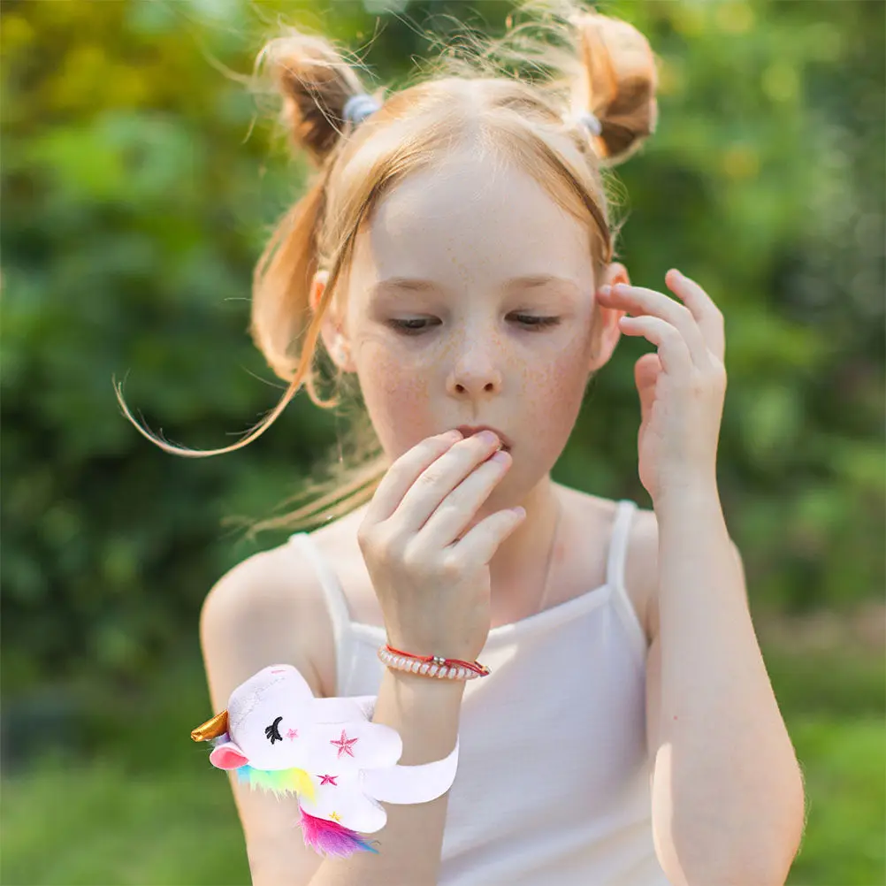 

2Pcs Unicorn Slap Bracelets Soft Comfortable Animal Wristbands Cute Party Favor Snap Bands for Girls Animal Slap Bracelets