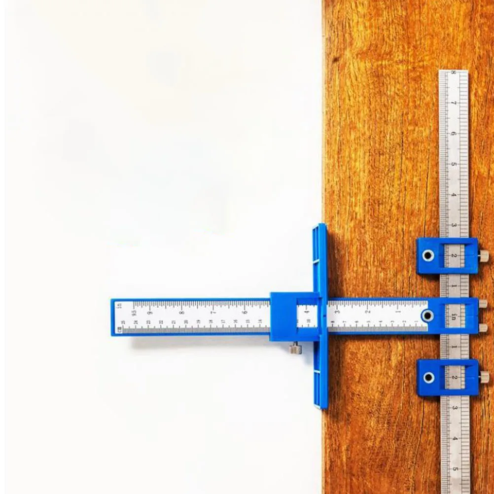 

Adjustable Punching Locator For Woodwork Durable Hole Positioning Tool With Accurate Calibration Woodworking Auxiliary Hand Tool