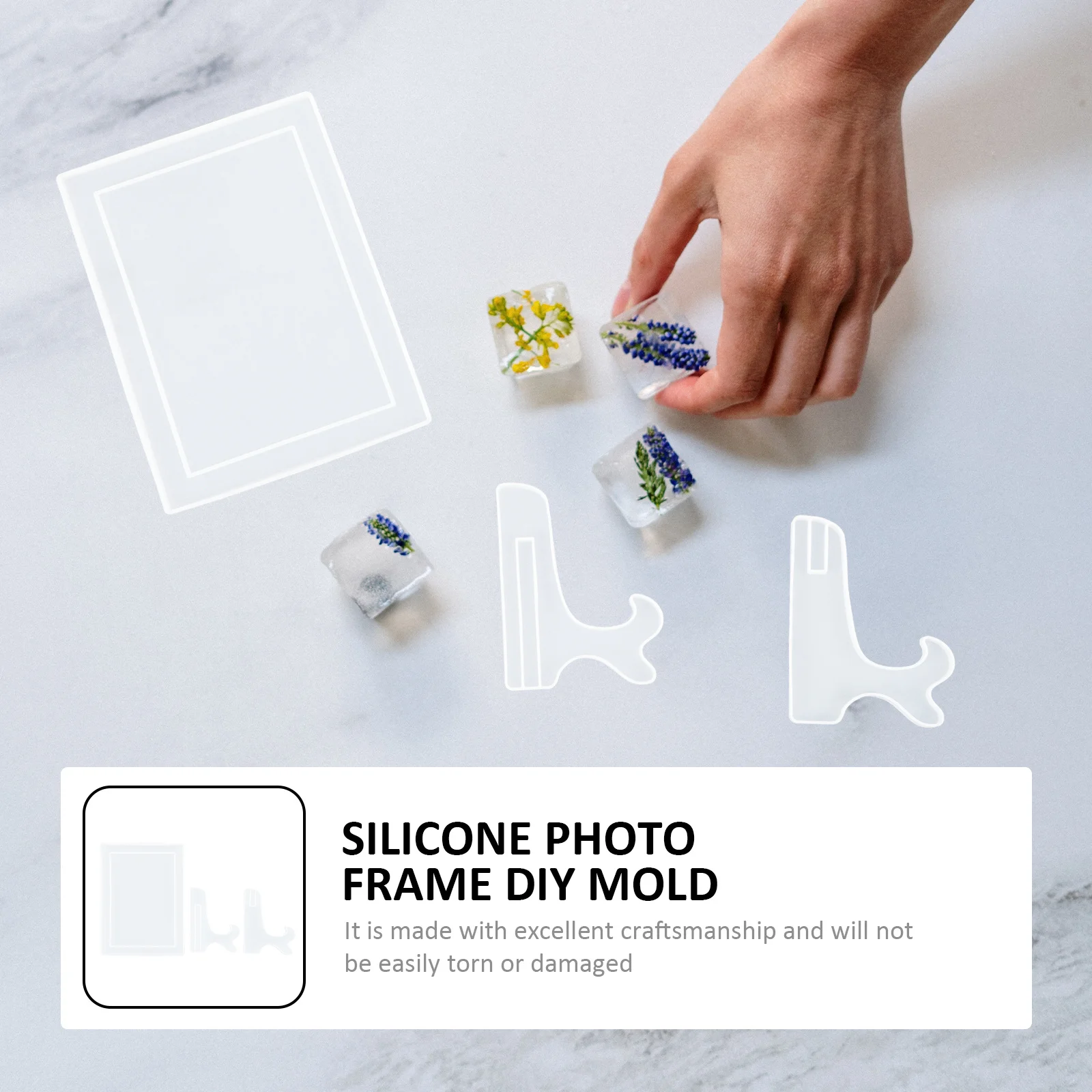 

1 set 1 Set Diy Silicone Photo Frame Mold Epoxy Casting Kit Craft Lovers Desktop Decor Mould Making Supply Jewelry Making Tool