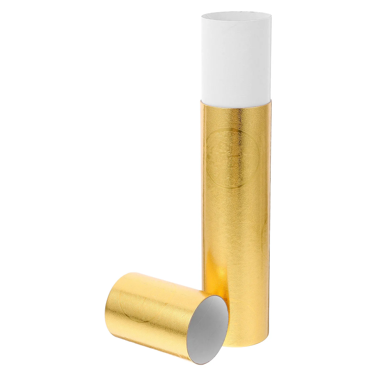 أنبوب تخزين الصور مقاس 24 × 4 بوصة للمستندات الفنية والملصقات أنبوب ورقي مع قاعدة مختومة لمخطط رسم البريد #5