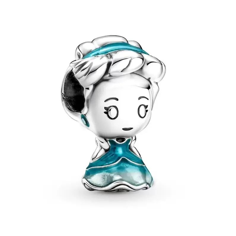 Schlangenknochenkette DIY Charm Welpen-Tiger-Perlen S925 Sterling Silber Herzanhänger Geeignet als Geburtstagsgeschenk Damenschmuck – Detail 6