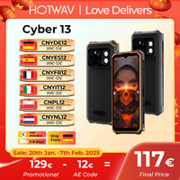 [Stock in EU] HOTWAV Cyber 13 Rugged Phone 10800mAh 8GB 128GB Smartphone 150LM Flashlight 6.6'' HD+ 64MP Android 14 Cellphone