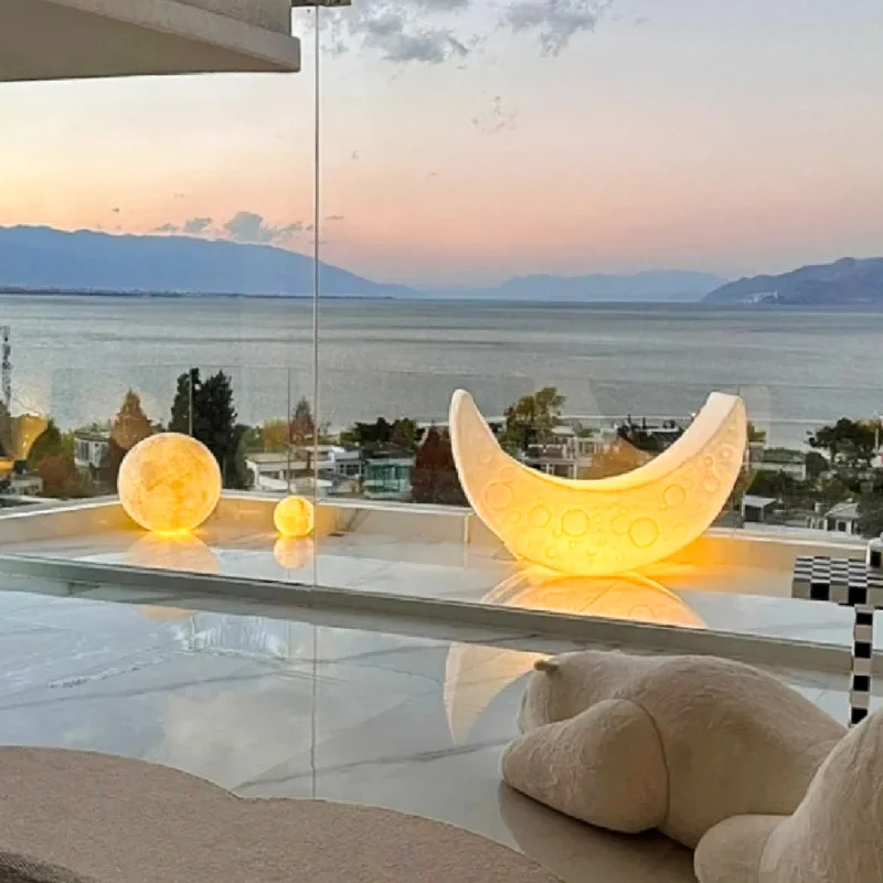 150CM LED Crescent Motif , Waterproof Large Moon Light, Outdoor Decor for Wedding Garden Event, 3 Optional Styles