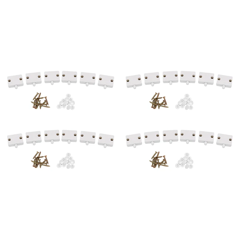 

B23B 24 шт. дверной светодиодный переключатель для освещения шкафа, нормально закрытый шкаф, электрические выключатели ламп, для шкафа-комоды, белый