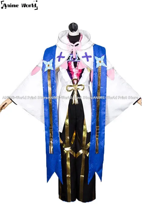 《Custom Size》Anime Fate/Grand Order Merlin Magus of Flowers Anime Cosplay Costumes Halloween Costumes