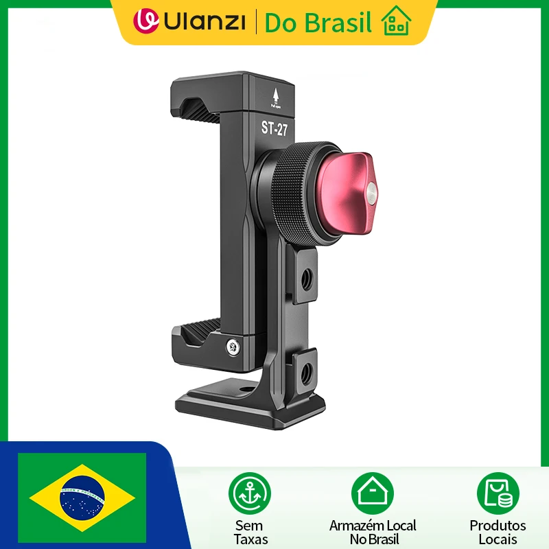 Clipe de Telefone de Metal Ulanzi St-27 Iron Man Iv 360 ° Braçadeira de Smartpho - imagem 1