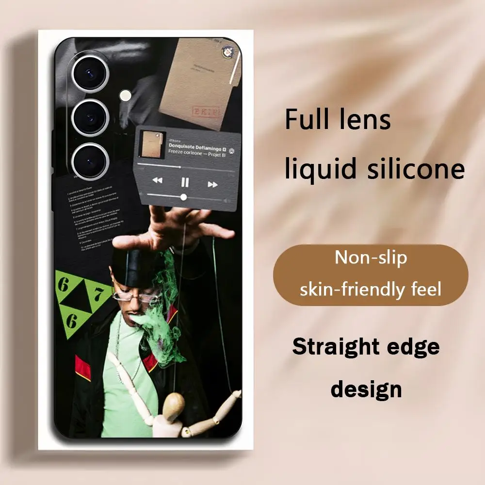 حافظة هاتف رائعة من فریز كورليوني 667 لهاتف سامسونج جالاكسي S25 S24 S23 S22 S21 S20 Plus Ultra Note20 ناعمة سوداء #1