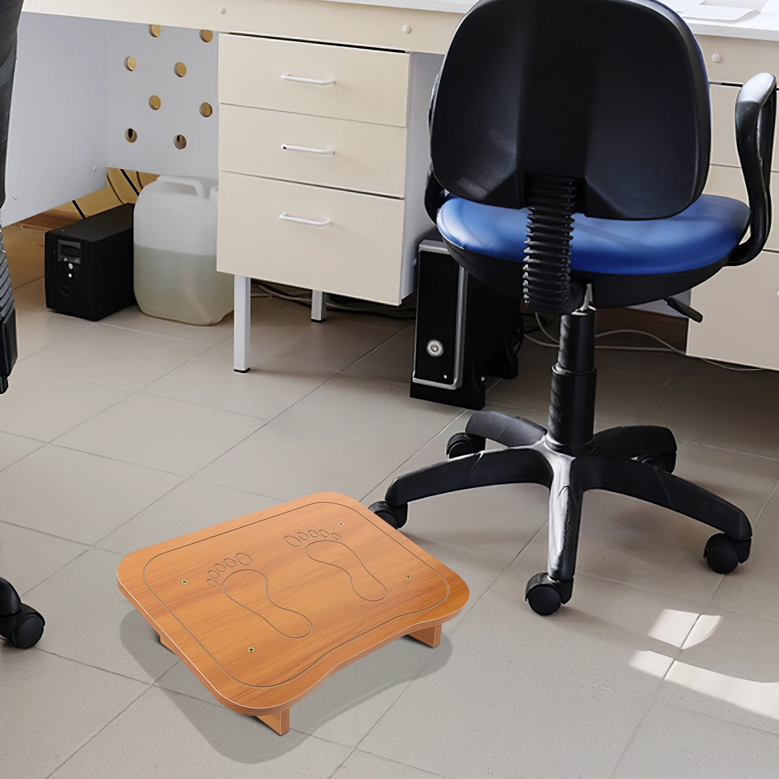 

Foot Stool under Desk Step Stool Small Feet Stand Raised Short Table Stools Sit Resting Footrest Office Anti Slip