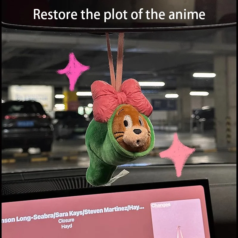

Автомобильный забавный кулон, подвесной Джерри Мышь, аниме, автомобильные аксессуары, брелок для автомобиля Джерри, украшение для зеркала заднего вида