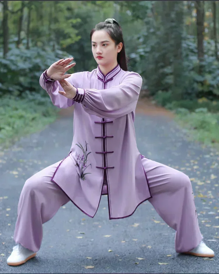 Kung Fu Kleid Kampfkunst Uniform Wushu Kleidung Tai Chi Kleidung Frauen Mädchen Atmungsaktive Kun Master Neue Stil