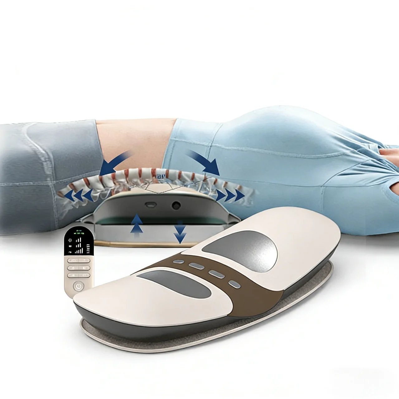 

Intelligent Lumbar Traction Massage Machine Back Stretcher Waist Lower Back Massager Spinal Care Device Ideal Gift for Parents