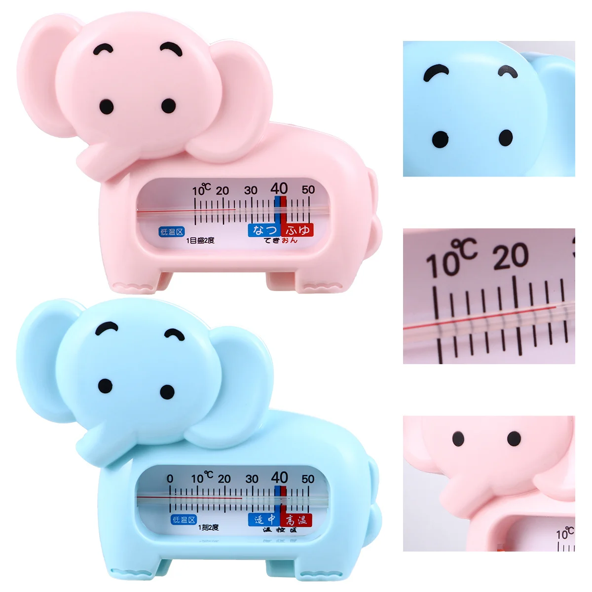 2 قطعة حمام الطفل ميزان الحرارة ABS قياس درجة الحرارة الآمنة للرضع الكرتون قراءات دقيقة سريعة #6