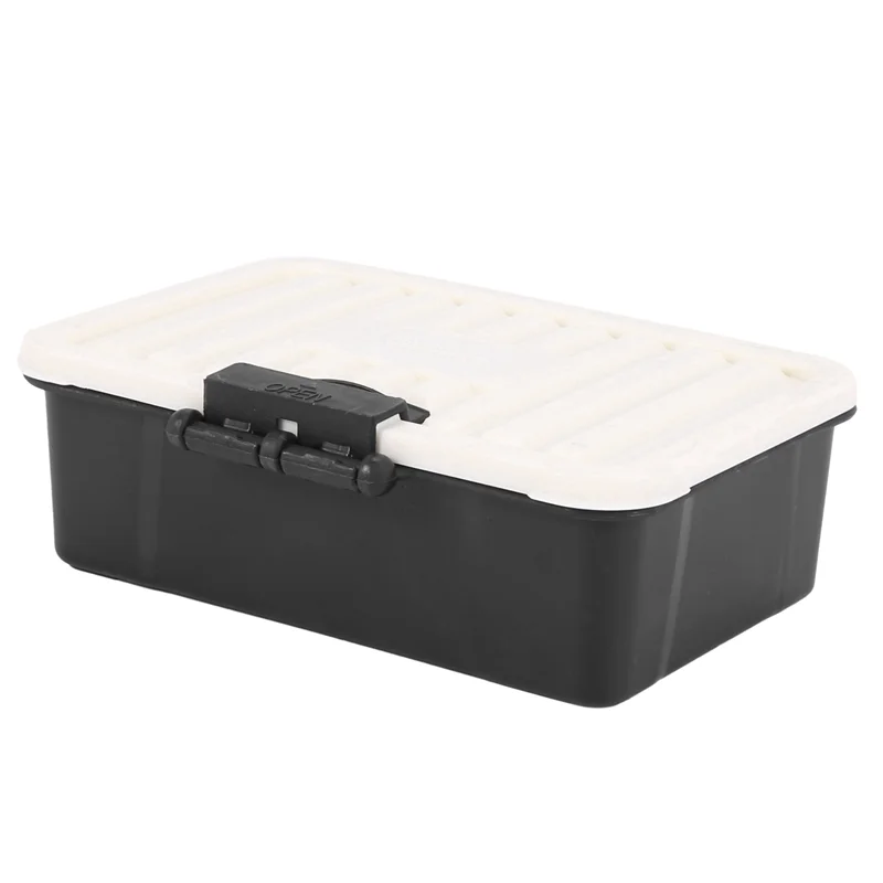 B24C-2Pcs Caja de almacenamiento de plástico para coche RC, herramienta de decoración para Traxxas TRX4 Axial SCX10 90046 D90 1/10 RC Crawler, accesorios, negro