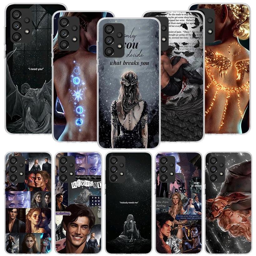 A Court Of Mist And Fury Phone Case For Samsung Galaxy A14 A15 A13 A12 A54 A55 A53 A52 A04S A24 A25 A23 A22 A34 A35 A33 A32 A03S