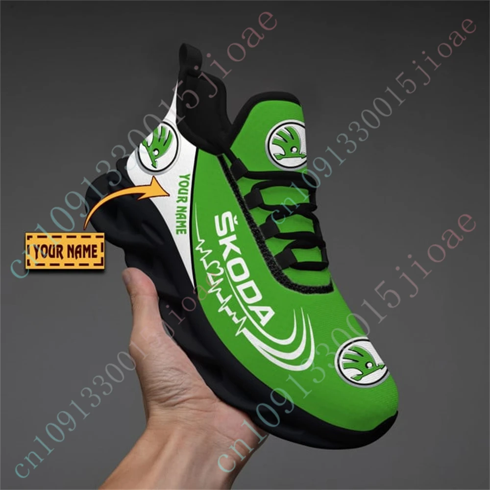 Scarpe da ginnastica da uomo Skoda di grandi dimensioni unisex da tennis scarpe da corsa casual sneakers da uomo leggere scarpe sportive da uomo logo personalizzato