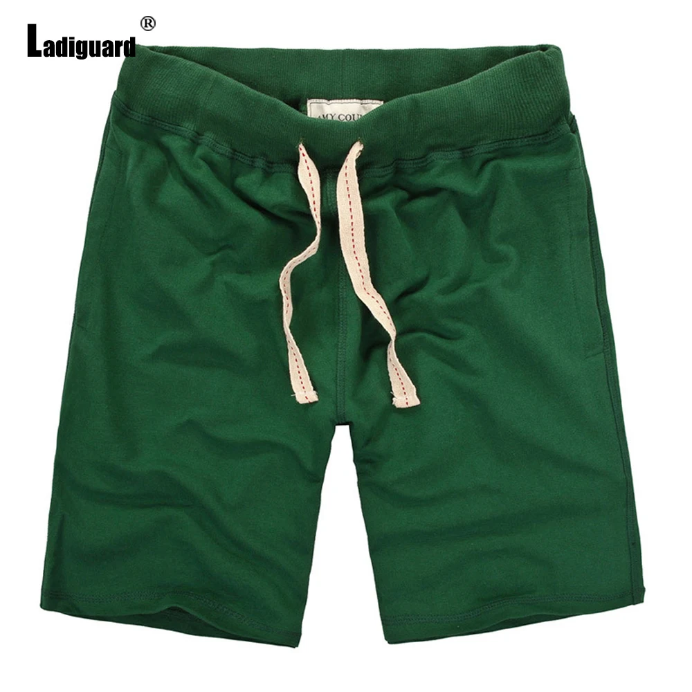 European Size Mens Running Shorts 2024 New Summer Elastic Waist Shorts Neon Green Yellow Shorts Men Casual Beach Short Pants