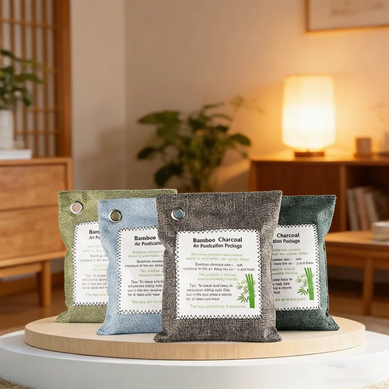 

Натуральные поглотители запахов 200 г: освежитель воздуха из бамбукового угля для устранения неприятных запахов в автомобилях, комнатах, шкафах и холодильниках